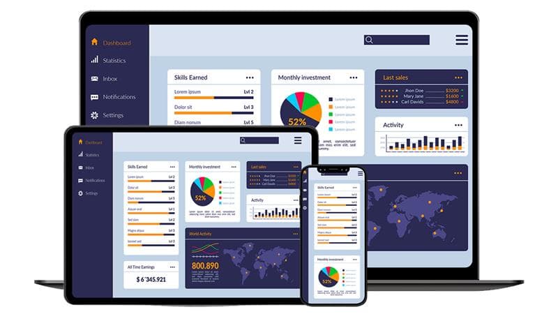 Software comparison dashboard